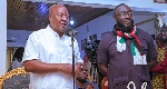 John Mahama and Kwasi Amankwaa, the NDC candidate in the Kumawu by-election