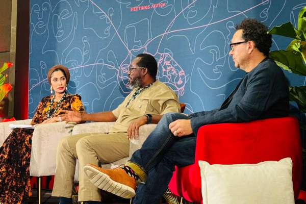 Professor Kobby Mensah [C] with some personalities at the event