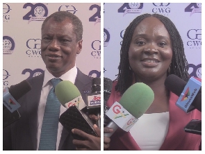 Founder of CWG, Austin Okere and CWG Ghana MD, Harriet Attram Yartey