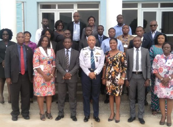 Air Vice Marshal (AVM) Griffith Santrofi Evans with participants at the top-level executive