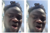 A photo of the Ghanaian resident sharing his experience