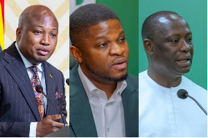 (L-R) Samuel Okudzeto Ablakwa, Sammy Gyamfi and  Emmanuel Armah-Kofi Buah