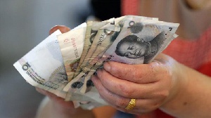 Chinese Yuan in hand