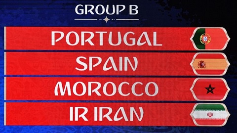 Morrocco has being drawn in group B with Portugal, Spain and Iran