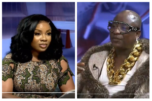 Serwaa Amihere [L] and  Don Elijah Birdman