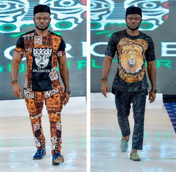 Prince David Osei walked on the runway at DC Fashion Week last week