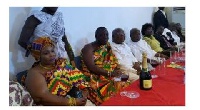 Concerned Youth of NPP presented a citation to some of the party members in Kumasi