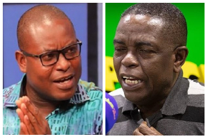 Richard Ahiagbah [L] and Kwesi Pratt