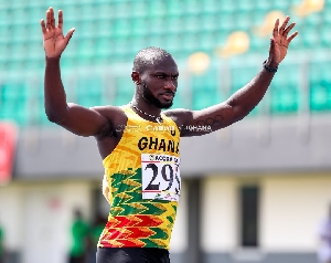 Ghanaian sprinter Benjamin Azamati