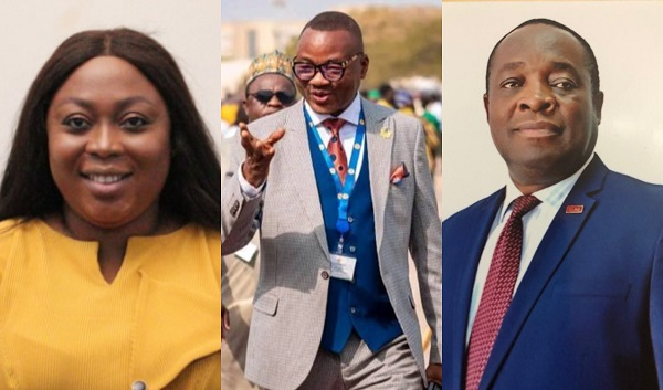 Phillis Naa Koryoo Okunor, Desmond De-Graft Paitoo and Professor Kwame Adom-Frimpong