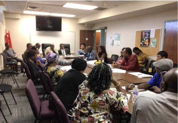 Members of GCAO Council in a meeting with the executives