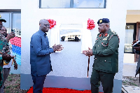 Dr Cassiel Ato Forson unveiled the Butler Barracks accommodation and office complex at a ceremony