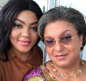 Former Foreign Affairs Minister Hannah Serwah Tetteh and daughter