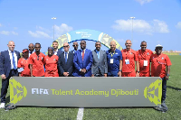 FIFA officials at the talent academy event