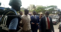 Dr Stephen Opuni arriving in court