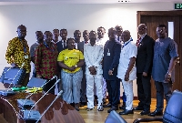 The Volta Caucus with the organising team