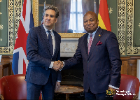 Foreign Affairs Minister Samuel Okudzeto Ablakwa and UK's Foreign Secretary, Edward Miliband