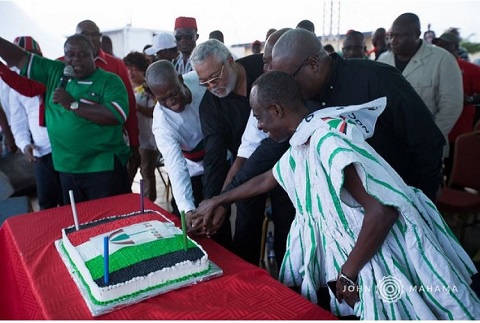 The NDC marked its 25th anniversary with a rally in Ashiaman, one of its strongholds