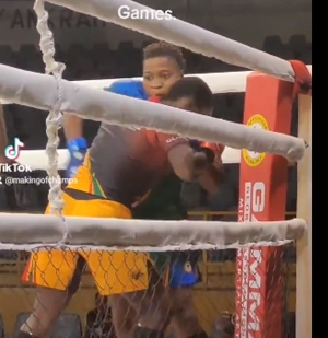 Joy Obanla defeated Ghana's Abubakari Winnie