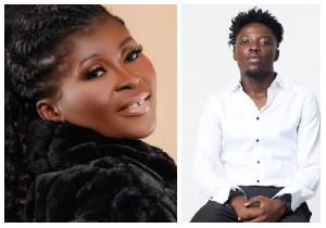 Ghanaian gospel singer Esther Smith and hype man Bigg Paradise