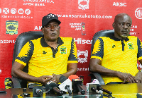 Karim Zito (L) and Prince Owusu (R) during the unveiling