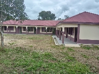 The newly constructed classroom block