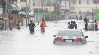 Photo of submerged car