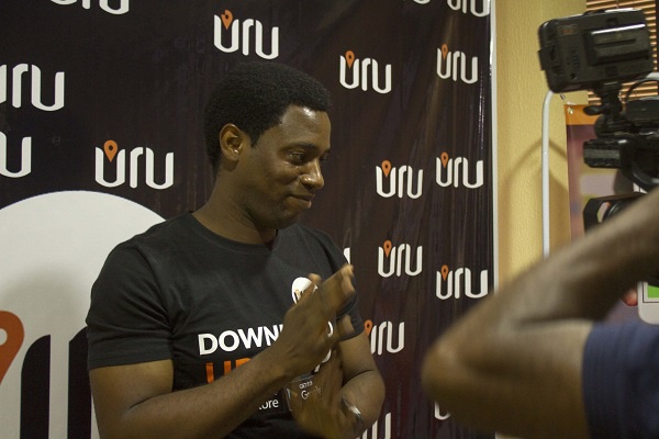 Founder of Uru, Mr Peters Ben interacting with the media