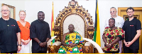 Gerald Asamoah a former Germany striker has paid a courtesy visit to Asantehene
