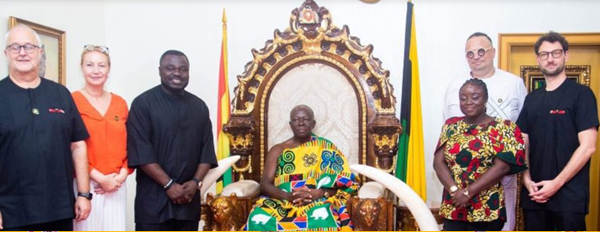 Gerald Asamoah a former Germany striker has paid a courtesy visit to Asantehene
