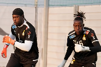 Lawrence Ati Zigi (L) and Benjamin Asare are goalkeepers of the Black Stars