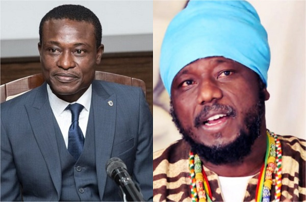 Blakk Rasta (right) criticizes the performance of Kissi Agyebeng (left) as special prosecutor