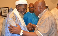National Chief Imam Sheikh Osman Nuhu Sharubutu with President Nana Akufo-Addo