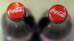 Coca Cola logo.    File photo.
