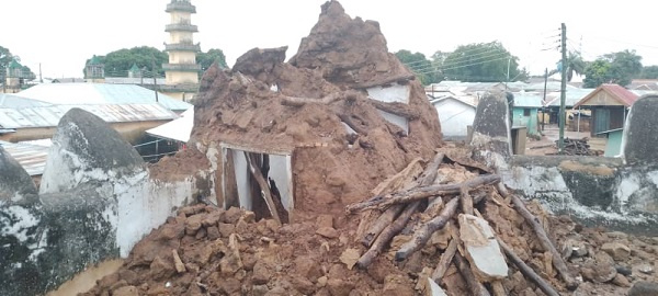 The collapsed Bole Mosque