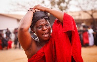 Residents of Denkyira-Obuasi held a dummy funeral for late Major Mahama