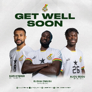 Ghana to be without injured trio Elisha Owusu, Alidu Seidu and Daniel Kofi Kyereh for AFCON qualifiers next month