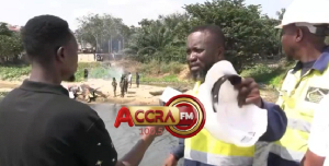The angry resident captured speaking with jounalists after the incident