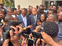 Samuel Okudzeto Ablakwa mobbed by some top NDC officials after the court sitting