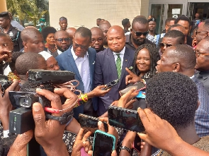Samuel Okudzeto Ablakwa mobbed by some top NDC officials after the court sitting