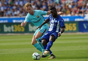 Wakaso's Alaves lost 3-0 to Barcelona