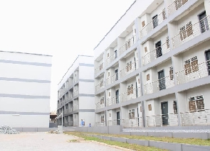 The new police apartments is under construction at Kwabenya (Atomic) a suburb of Accra