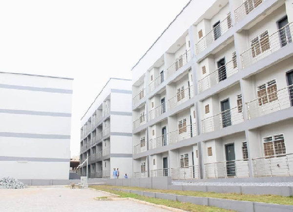 The new police apartments is under construction at Kwabenya (Atomic) a suburb of Accra
