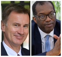 Jeremy Hunt (Left) and Kwasi Kwarteng (Right)