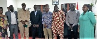 Abubakar Saddique Boniface and some officials of the Ministry with the Qatar Charity delegation