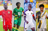 L-R Emmanuel Mamah, Derrick Afriyie, John Antwi and David Gyamfi Jnr
