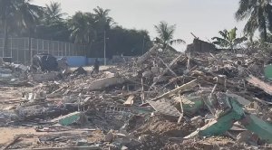 The demolition scene