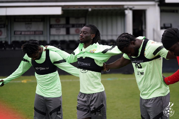 Some of the players during the training