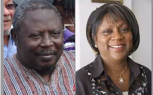 Former Special Prosecutor, Martin Amidu and Dr Valerie Sawyerr