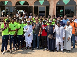 The team visited the Khulafa Rashideen Mosque at Maamobi in Accra
